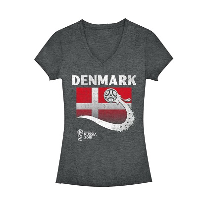 World Cup 2018 Denmark Women's Vneck Tshirt