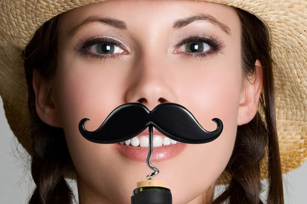 The Handlebar Mustache Corkscrew & Beer Bottle Opener The Handlebar Mustache Corkscrew & Beer Bottle Opener