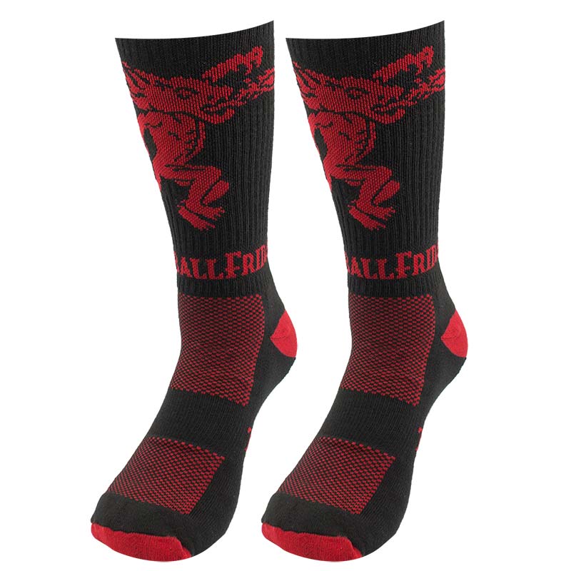 Fireball Friday Men's Black And Red Socks