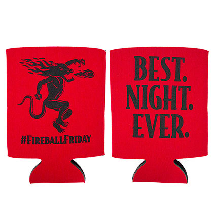 Fireball Whisky Friday Best Night Ever Red Can Cooler