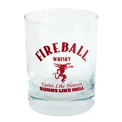 Fireball Whiskey Rocks Glass