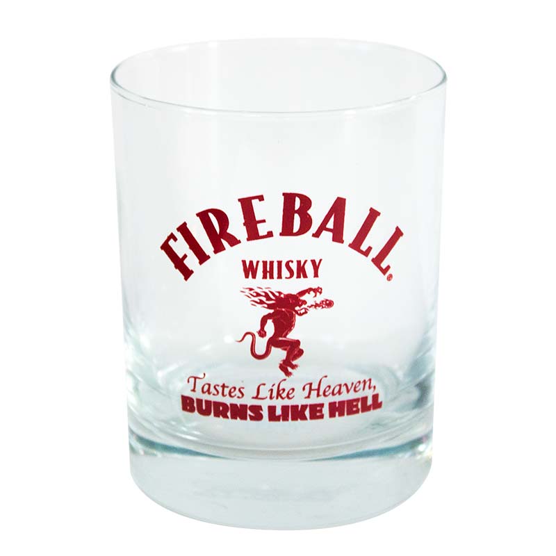 Fireball Cinnamon Whiskey Rocks Glass