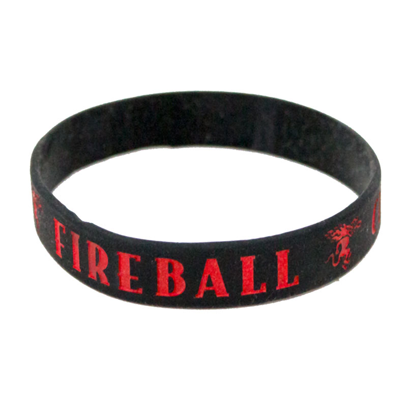 Fireball Whisky Black Rubber Bracelet Fireball Whisky Black Rubber Bracelet