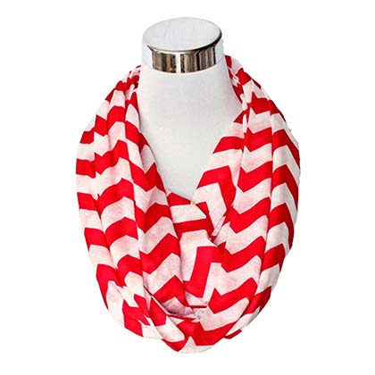 Red And White Flask Scarf