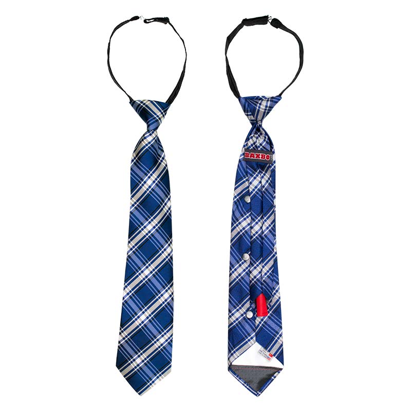 Blue White Black Secret Flask Tie Blue White Black Secret Flask Tie