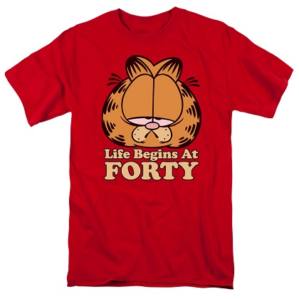 Garfield Life Begins at 40 Tshirt