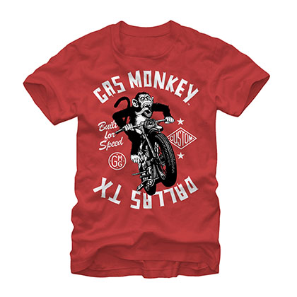 Gas Monkey Garage Moto Red T-Shirt