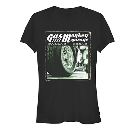 Gas Monkey Garage Rally Racer Black Juniors T-Shirt