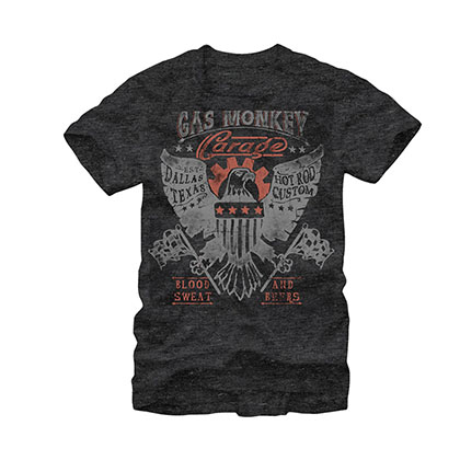Gas Monkey Garage American Dream Heather Charcoal T-Shirt