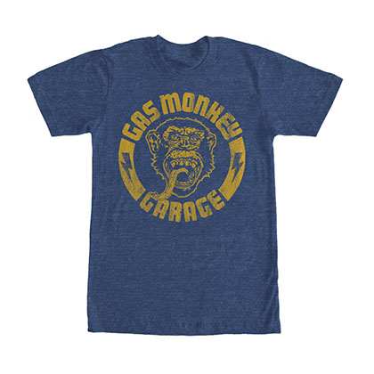 Gas Monkey Garage Stamp Blue T-Shirt