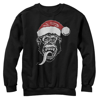 Gas Monkey Garage Santa Monkey Black Sweatshirt