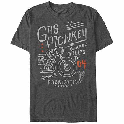 Gas Monkey Garage Monkey Fabrications Gray T-Shirt
