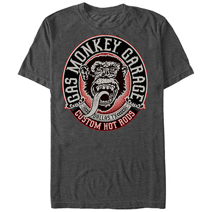 Gas Monkey Garage Monkey Propaganda Gray T-Shirt
