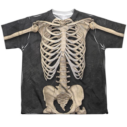 Skeleton Youth Costume Tee