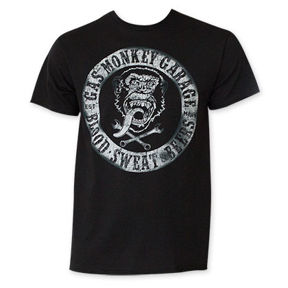Gas Monkey Blood Sweat And Beers Black Tee Shirt