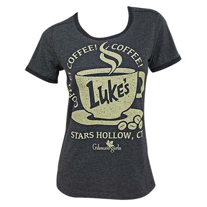 Gilmore Girls Luke's Coffee Women's Washed Ringer Tshirt