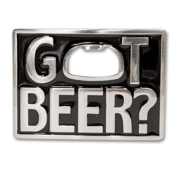 Got Beer Belt Buckle Bottle Opener