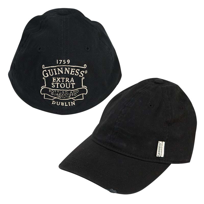 Guinness Extra Stout Black Baseball Hat Guinness Extra Stout Black Baseball Hat