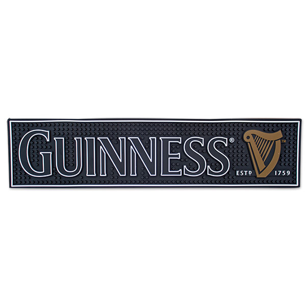 Guinness Beer Harp Rubber Home Bar Mat | WearYourBeer.com