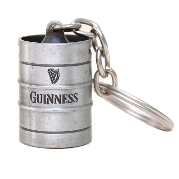 Guinness 3D Metal Keg Keychain