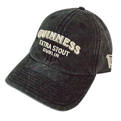 Guinness Extra Stout Logo Washed Black Men's Hat
