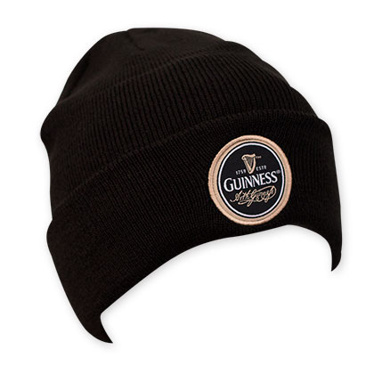 Guinness Black Roundpatch Beanie