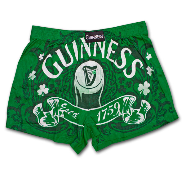 Guinness Beer Irish Theme Boxers | WearYourBeer.com