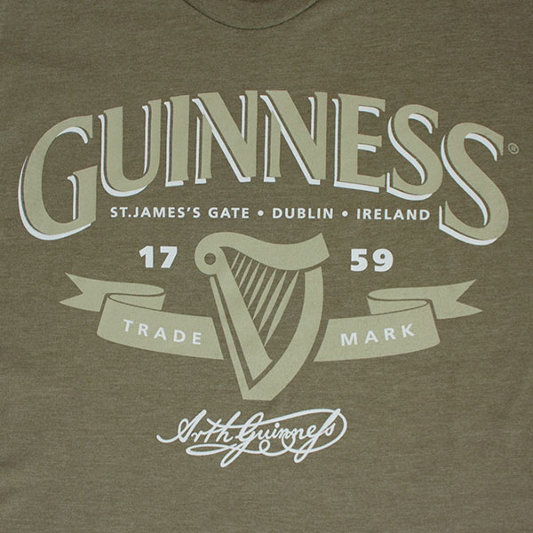 Guinness Green Men's St. James Gate Beer Logo Tee Shirt