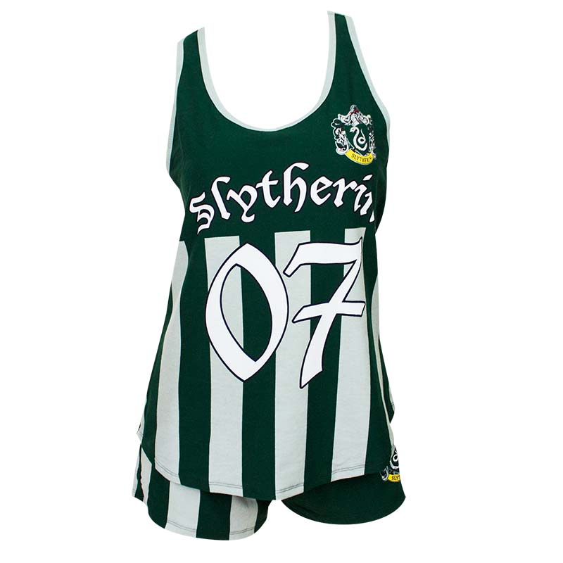 Harry Potter Women's Slytherin Quidditch Seeker Varsity Pajamas Harry Potter Women's Slytherin Quidditch Seeker Varsity Pajamas