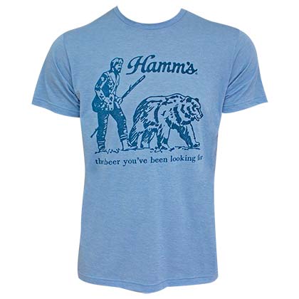 Hamm's Vintage Bear Men's Blue TShirt
