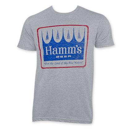 Hamm's Distressed Logo Gray T-Shirt