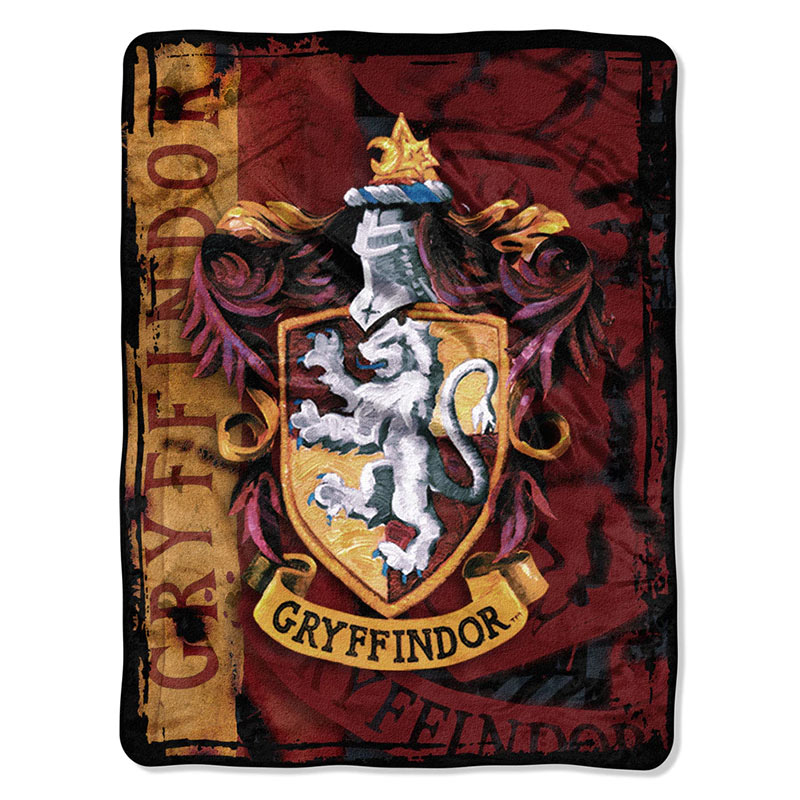 Harry Potter Gryffindor Plush Throw Blanket