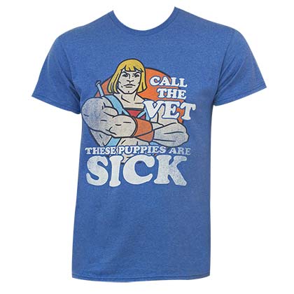 He-Man Masters Of The Universe Blue Call The Vet Tee Shirt