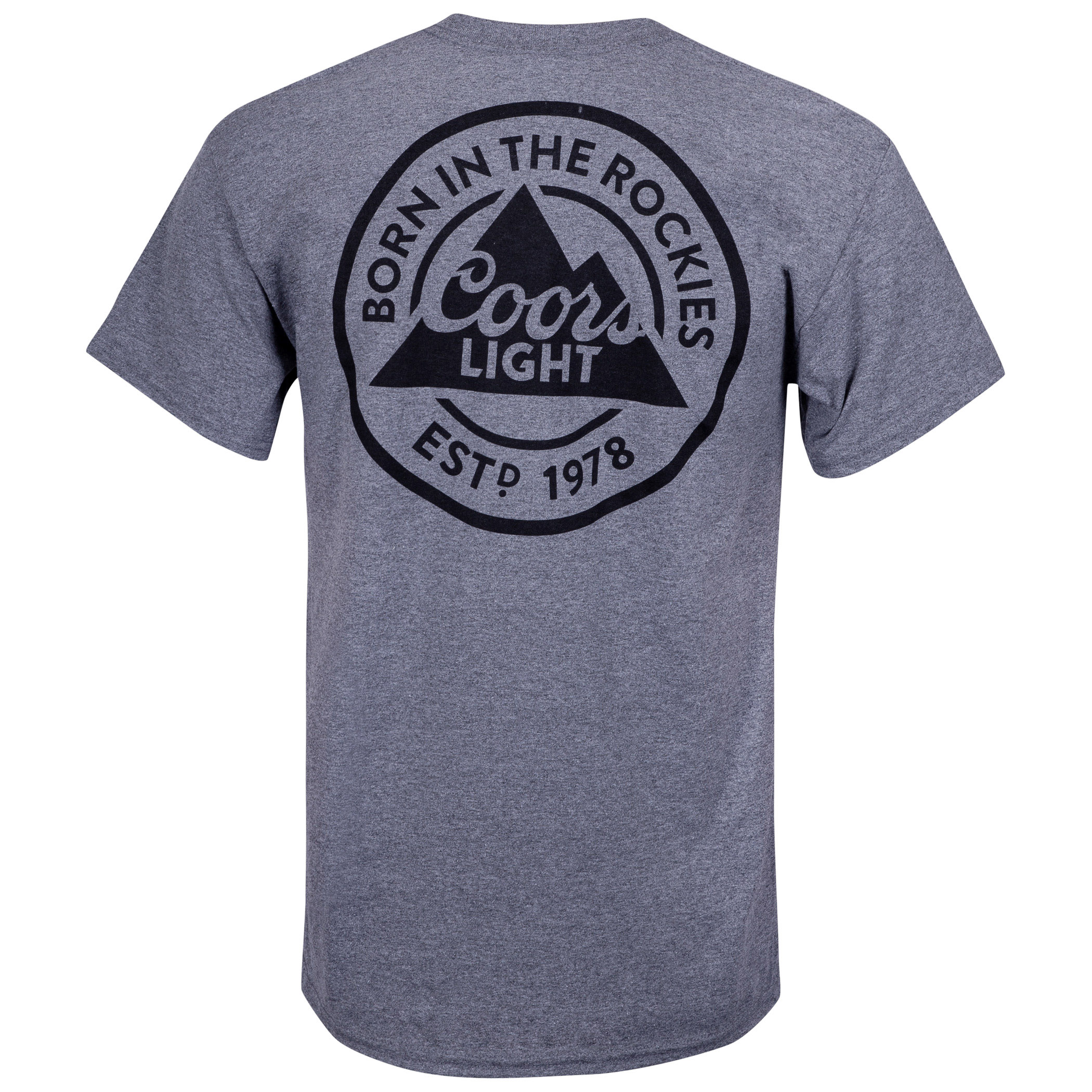 Download Coors Light Men's Grey Pocket T-Shirt