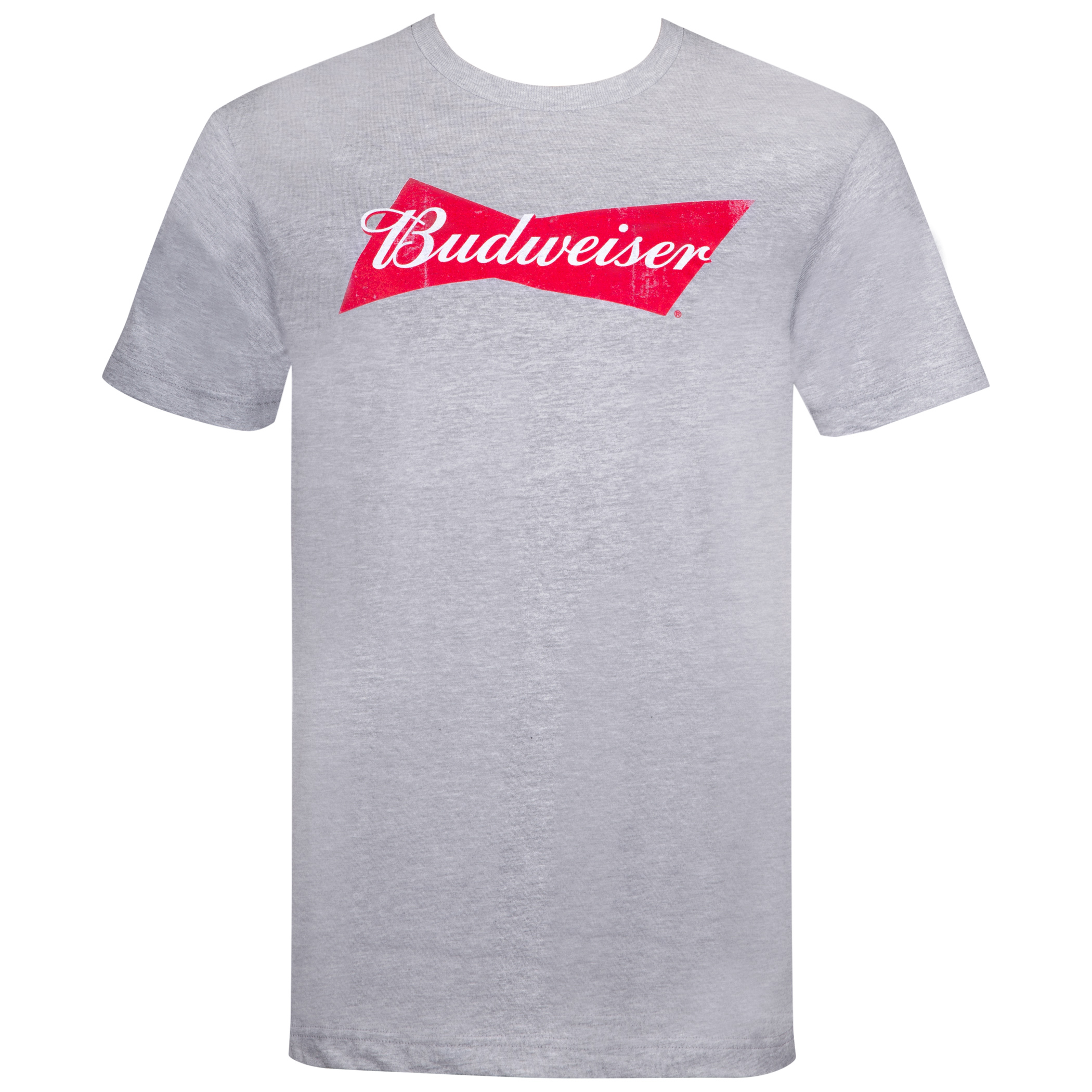 Budweiser Classic Bow Tie Logo Grey Tshirt Budweiser Classic Bow Tie Logo Grey Tshirt