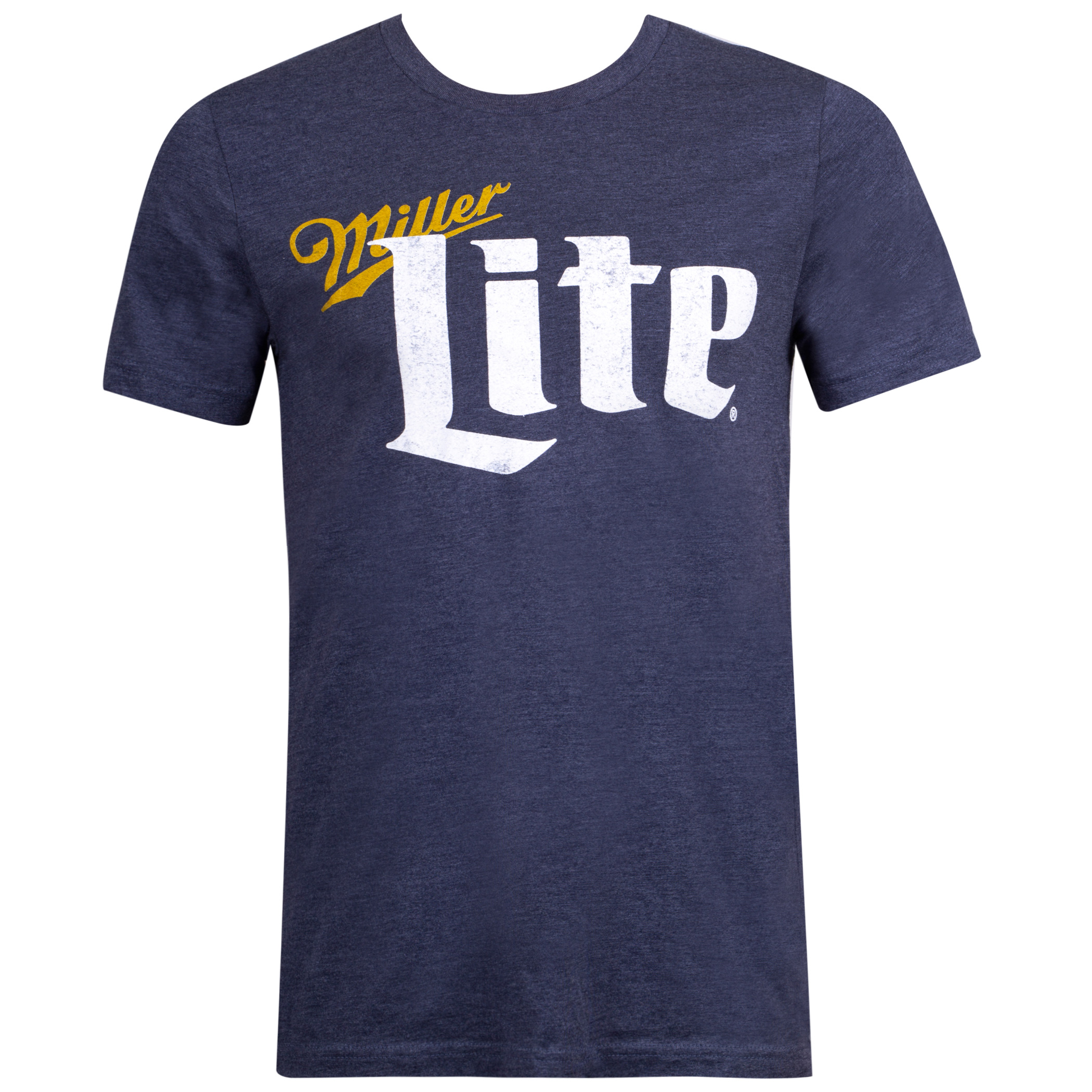 Miller Lite Bold Logo Blue Tshirt Miller Lite Bold Logo Blue Tshirt