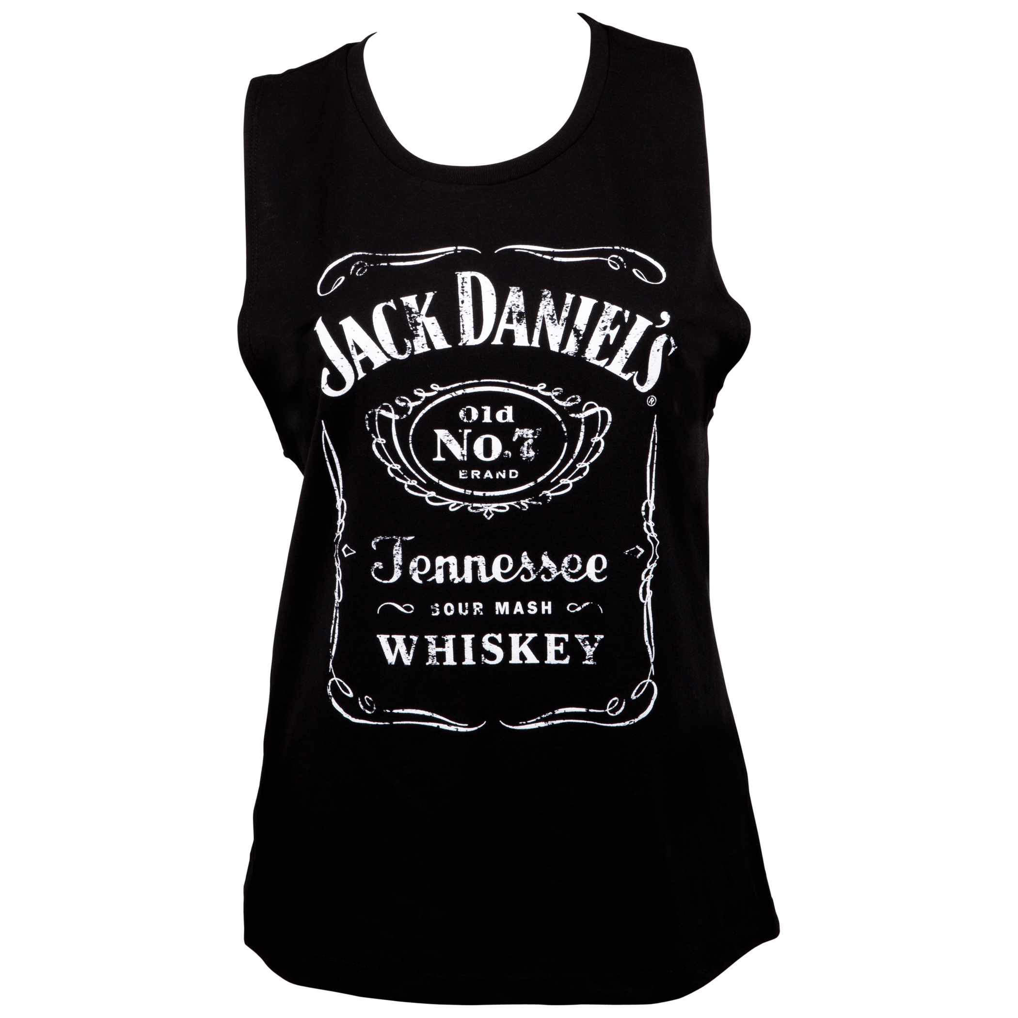 Jack Daniels Classic Logo Women's Muscle Tank Top Jack Daniels Classic Logo Women's Muscle Tank Top