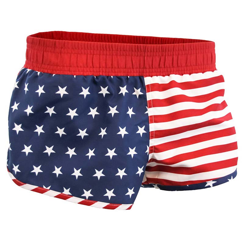 USA American Flag Junior Patriotic Booty Shorts
