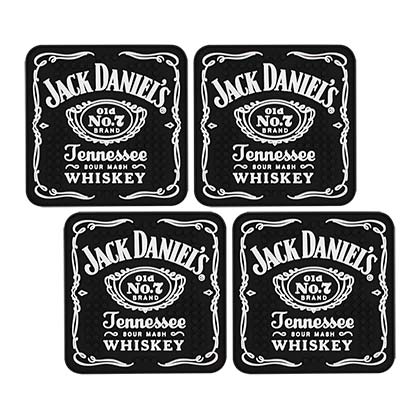 Jack Daniels Rubber Mat Coaster Set