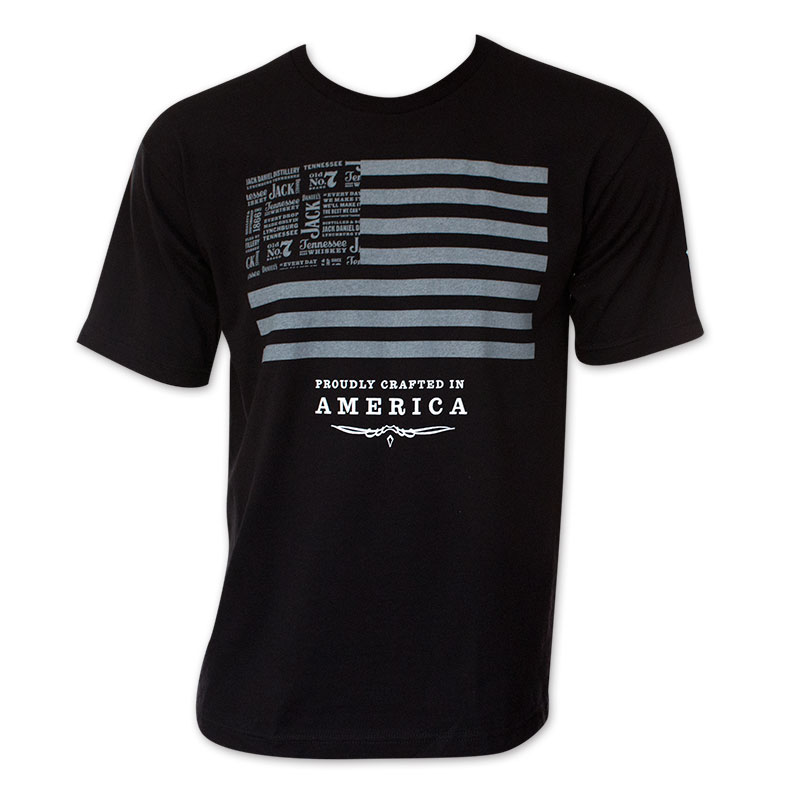 jack daniels american flag t shirt