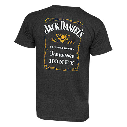 Jack Daniels Men's Black Tennessee Honey Tee Shirt