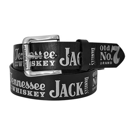 Jack Daniels Silver No 7 Text Belt