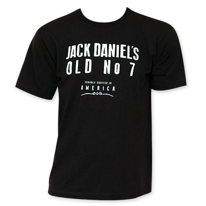 Jack Daniels Men's Black No. 7 America T-Shirt