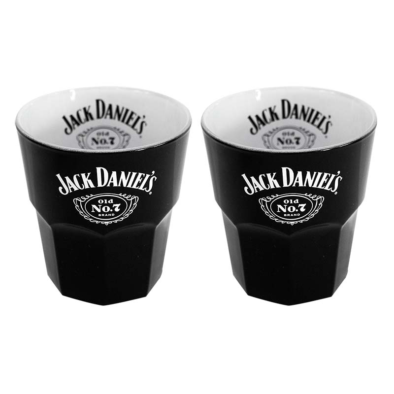 Jack Daniels Black Set Of 2 Old Fashion Glasses Jack Daniels Black Set Of 2 Old Fashion Glasses