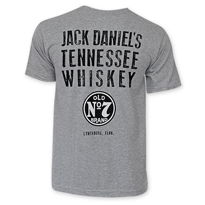 Jack Daniels Tennessee Whiskey Light Grey T-Shirt
