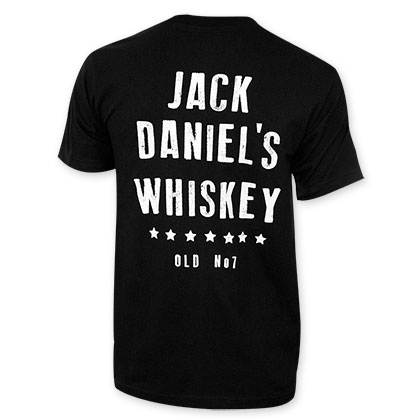 Jack Daniels Men's Black Star Pocket T-Shirt