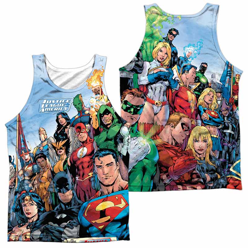 Justice League Justice League Of America Sublimation Tank Top Justice League Justice League Of America Sublimation Tank Top