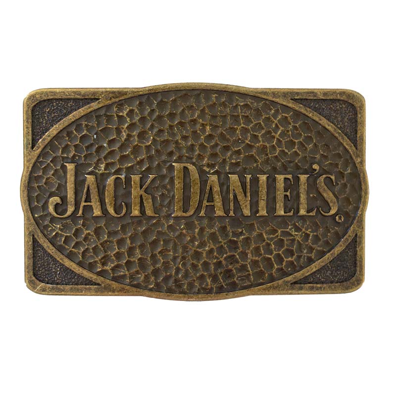 Jack Daniels Brass Dimpled Belt Buckle Jack Daniels Brass Dimpled Belt Buckle