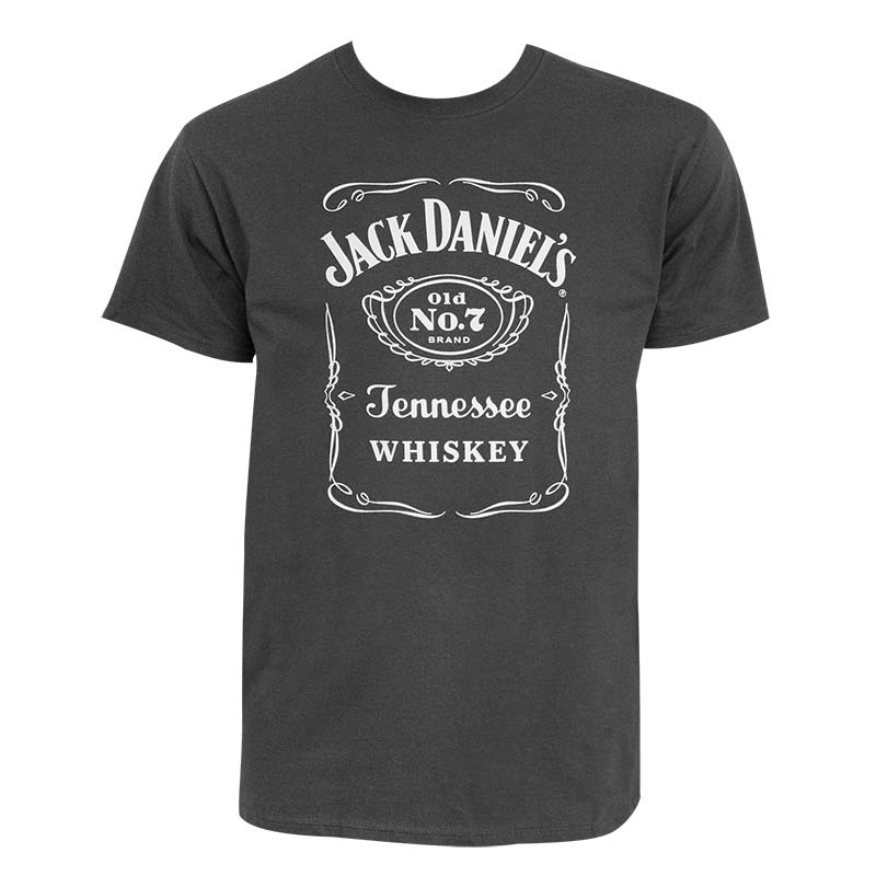 Jack Daniels Men's Charcoal Old No. 7 T-Shirt Jack Daniels Men's Charcoal Old No. 7 T-Shirt