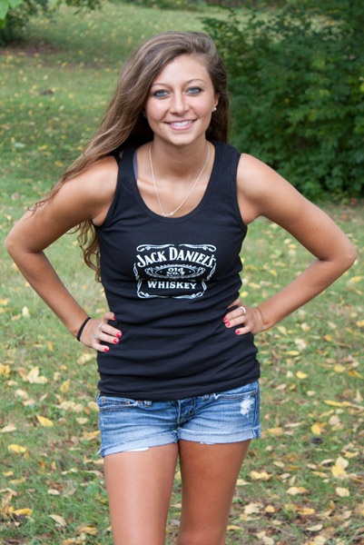 Jack Daniels Old No. 7 Label Women's Ribbed Tank Top Jack Daniels Old No. 7 Label Women's Ribbed Tank Top